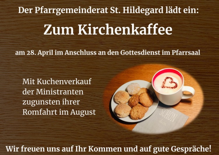 Plakat Kirchenkaffee 28.4.2024