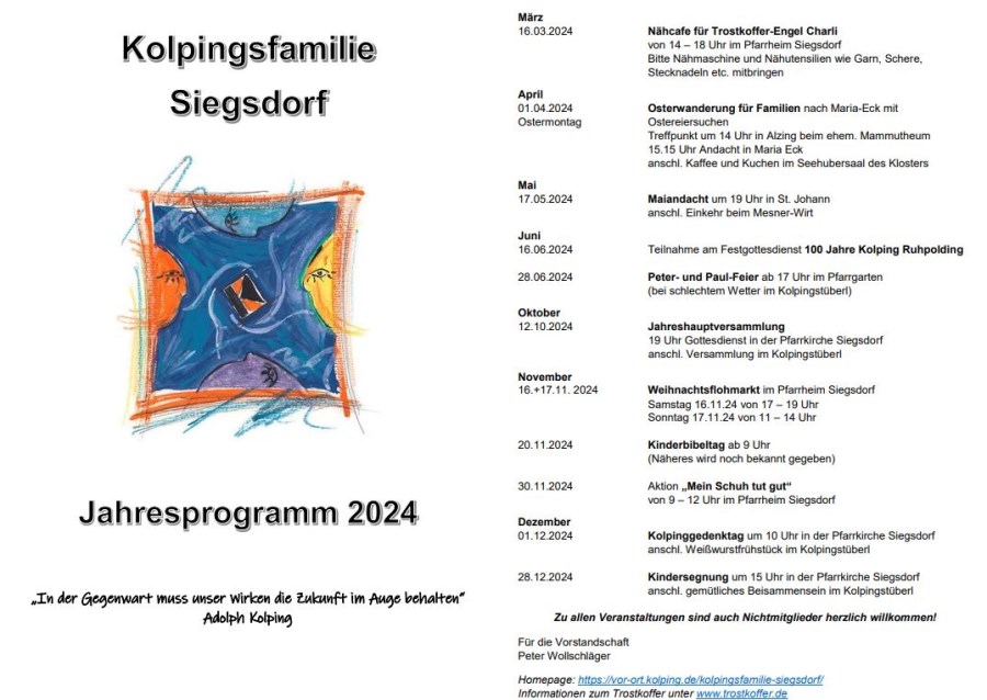 Jahresprogramm 2024