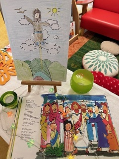 Bibelgeschichte und ein Bild zu Christi Himmelfahrt