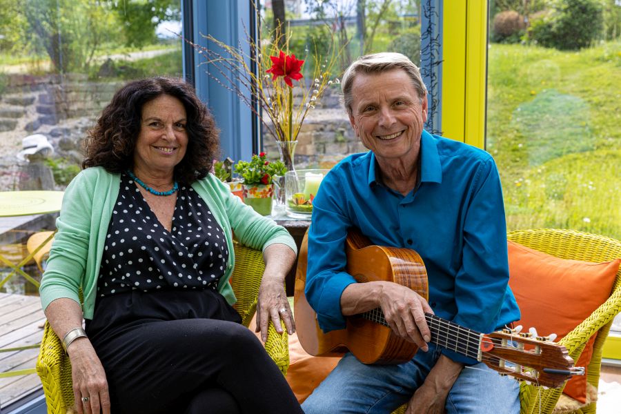 Margit Sarholz und Werner Maier vom Gesangsduo Sternschnuppe