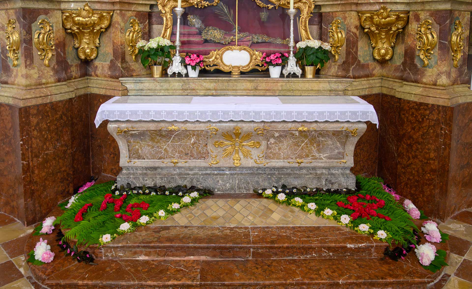 Fronleichnam in der Rotter Pfarrkirche