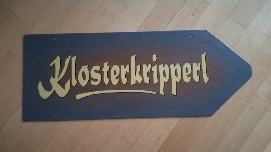 Hinweistafel Klosterkripperl