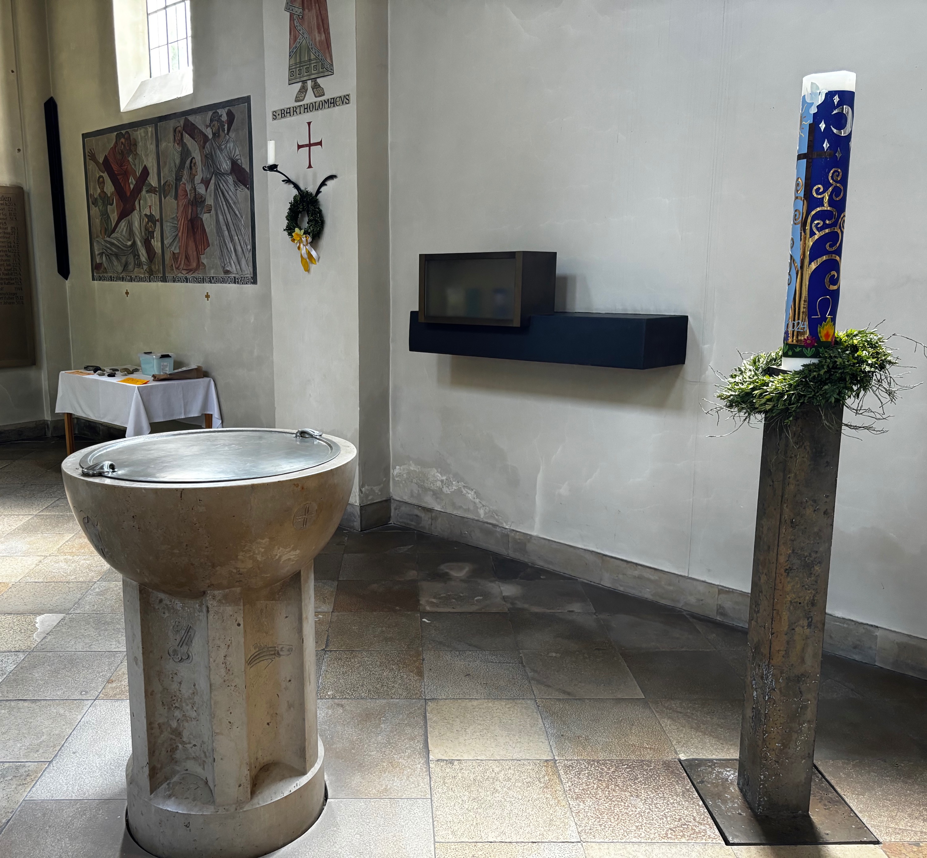 Der Taufort in der Pfarrkirche
