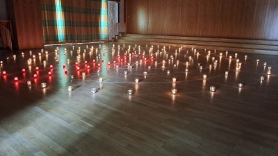Lichterlabyrinth im Rahmen der Erstkommunionvorbereitung 2024