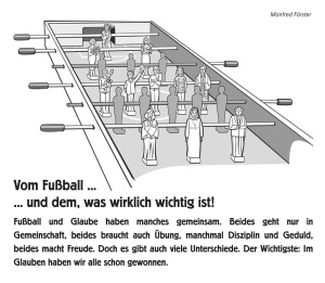 Kicker mit menschlichen Figuren