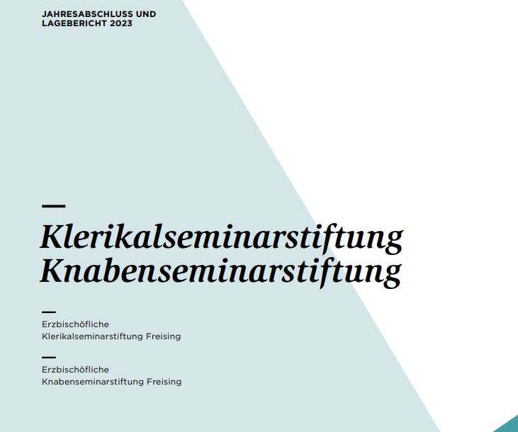 Deckblatt Info zur Klerikalstiftung 2024