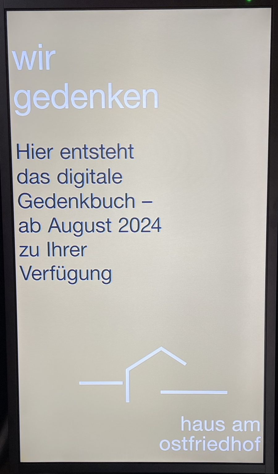 Einladung zum Totengedenken im Internet