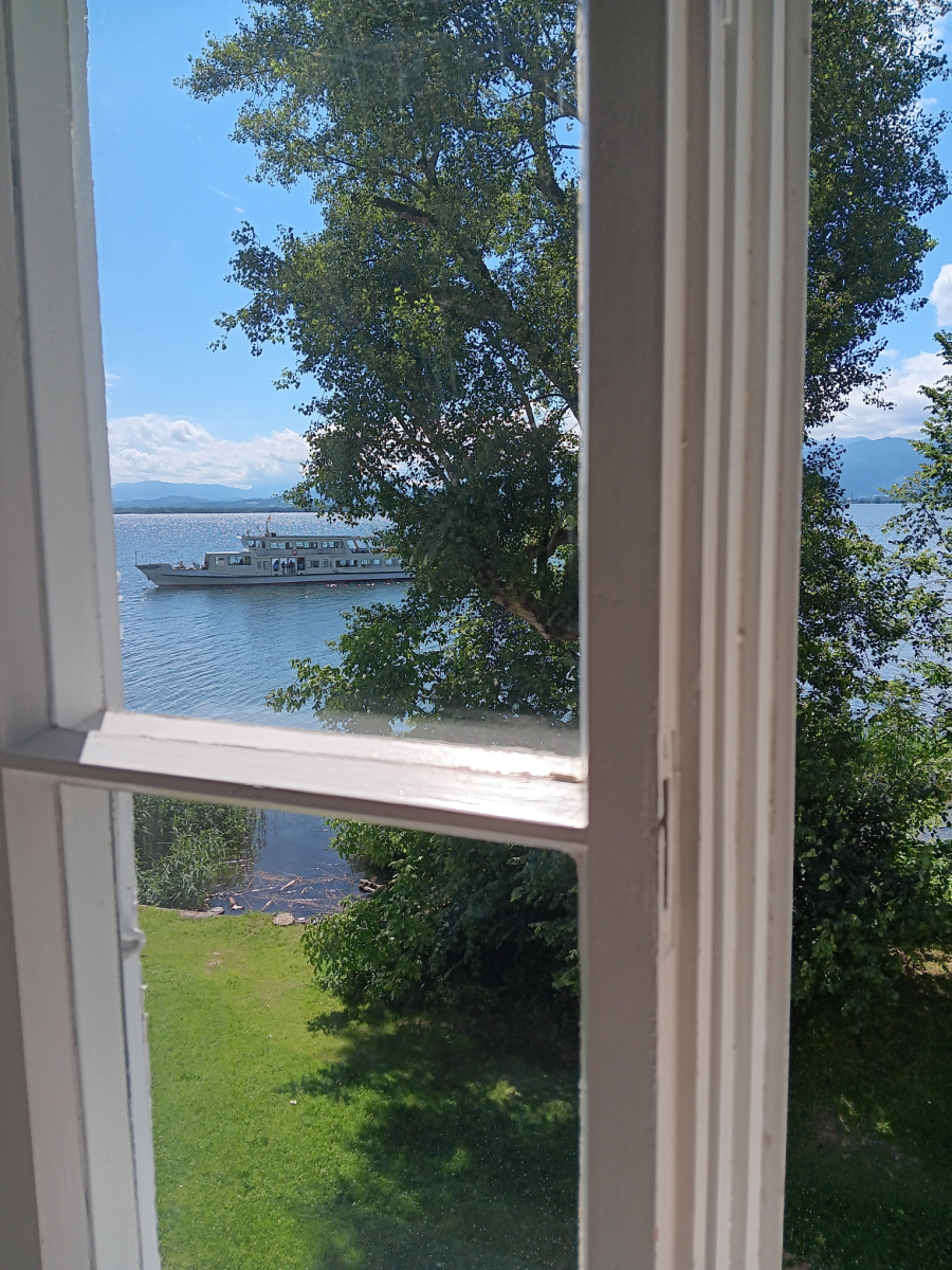 Fraueninsel Aussicht aus dem Seminarraum