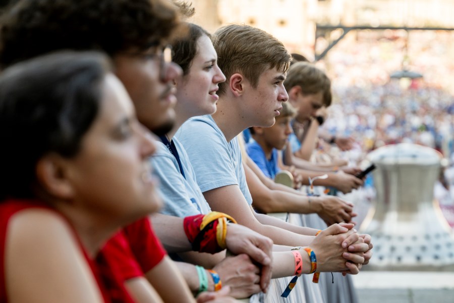 Teilnehmende der Papstaudienz