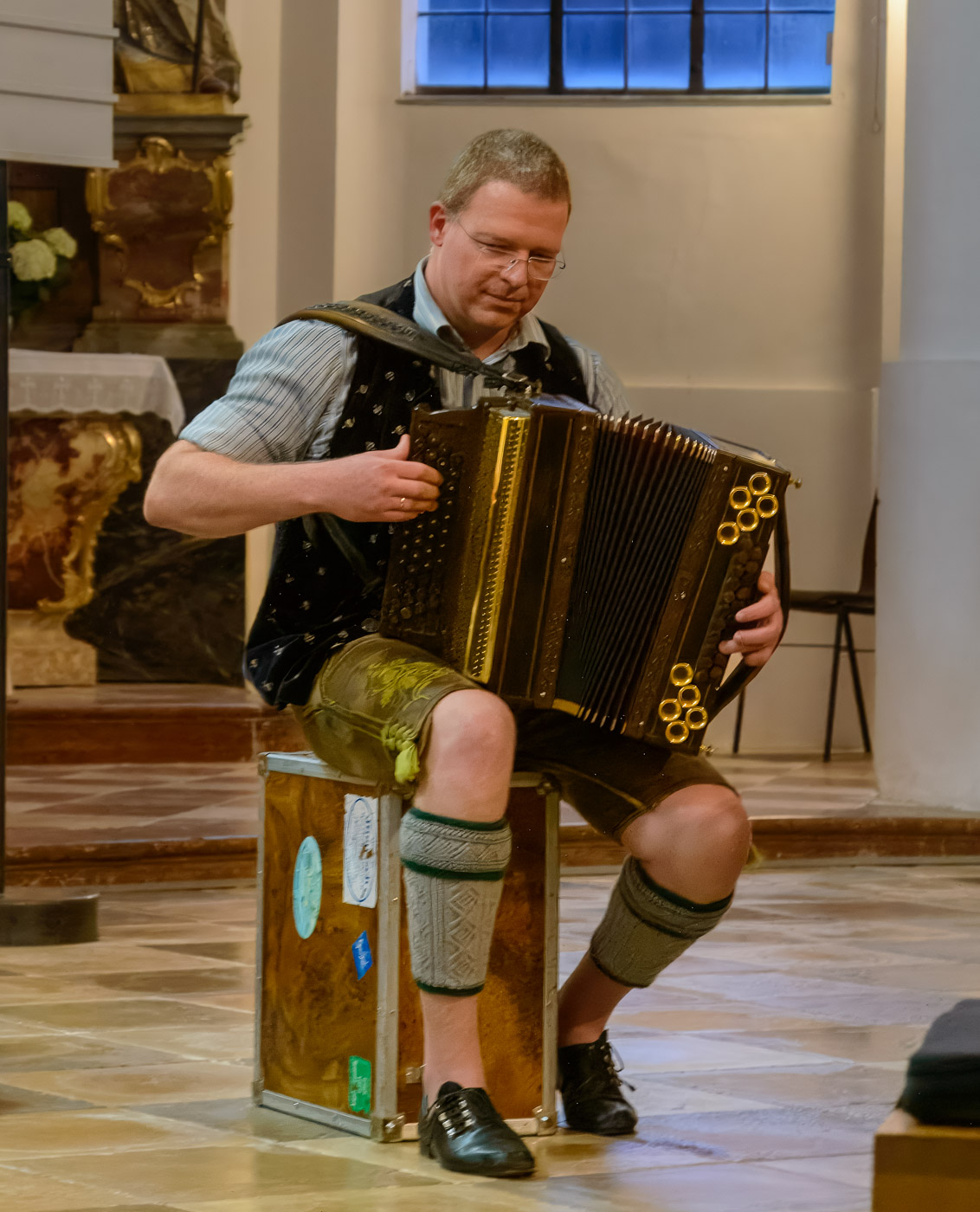 Nacht der offenen Kirche - Feldkirchner Sänger mit Begleitung von Harfe und Ziach
