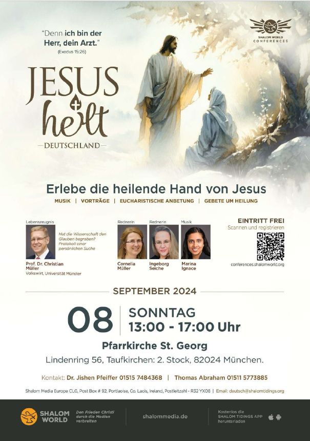 Plakat zur Veranstaltung "Jesus heilt"