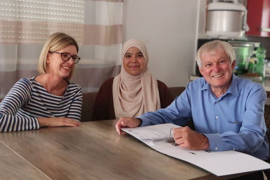 Karin Böck, Amira Abo Shihab und Hans Holzner