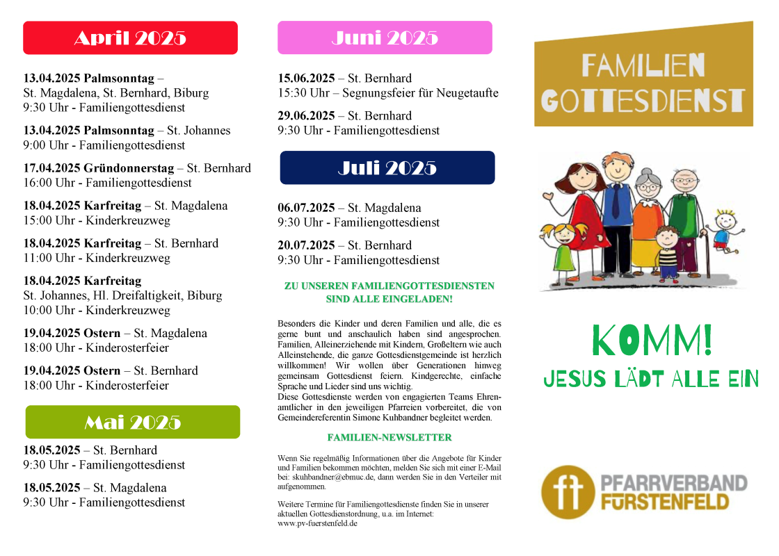 Familiengottesdienste