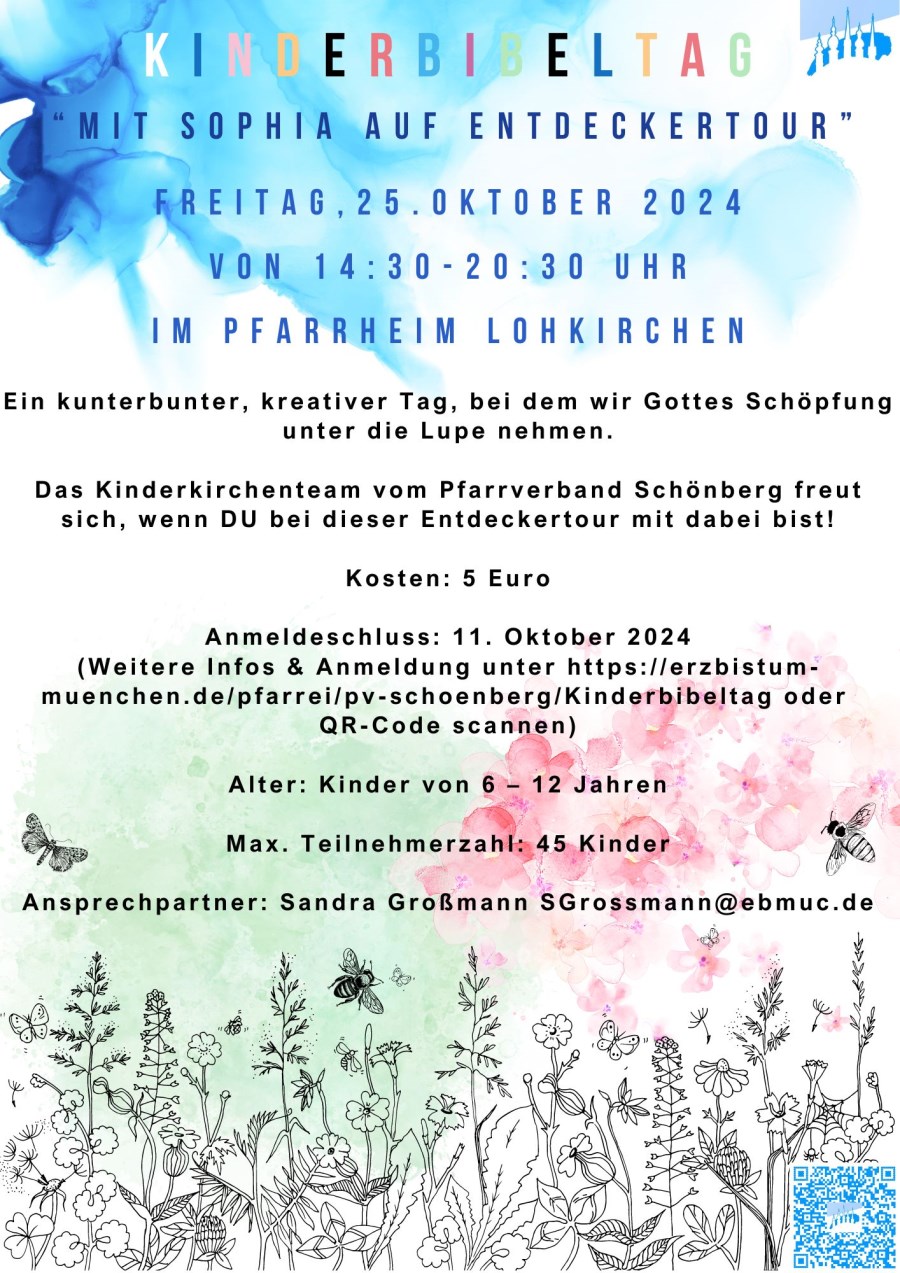 Kinderbibeltag Einladung Plakat