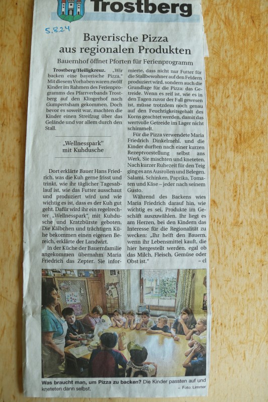 Ferienprogramm Pfarrverband Trostberg 2024