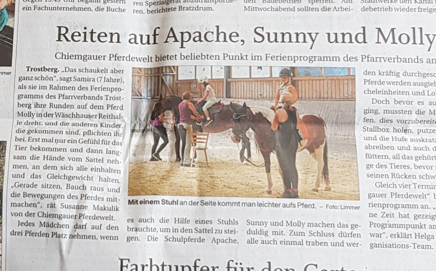 Ferienprogramm Pfarrverband Trostberg