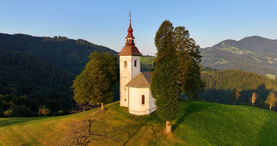 Kirche St. Thomas im slowenischen Skofja Loka