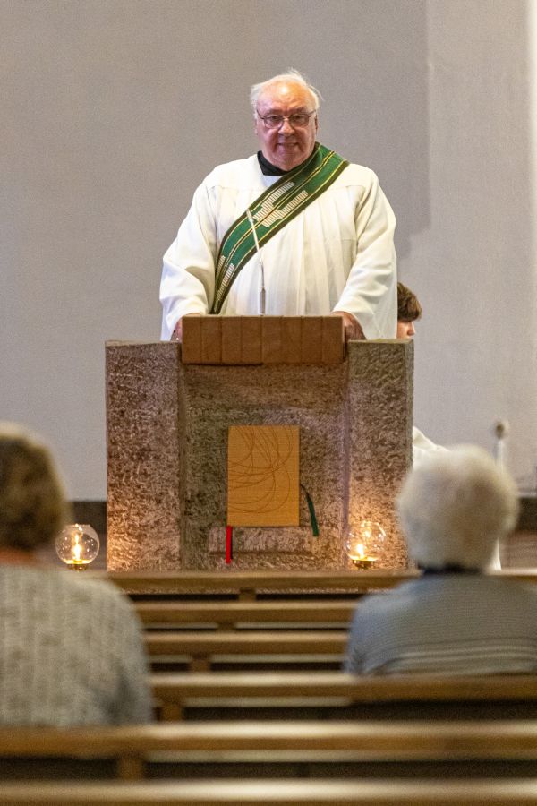Während einer Messe
