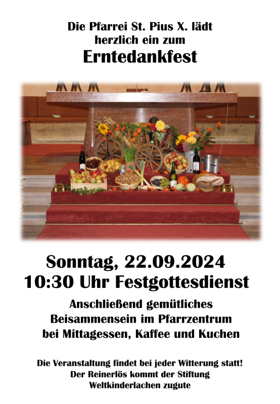 Plakat Erntedankfest