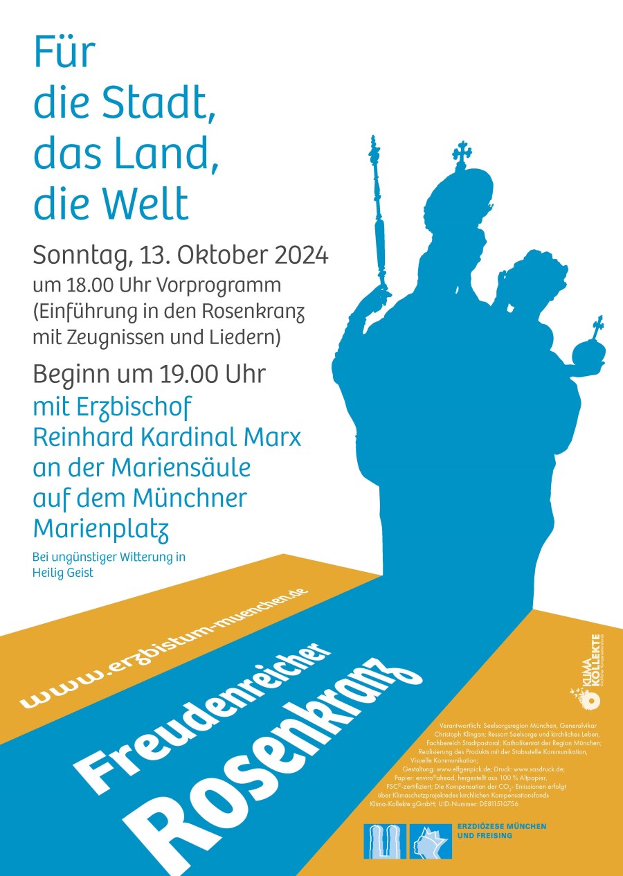 Plakat Oktoberrosenkranz 2024
