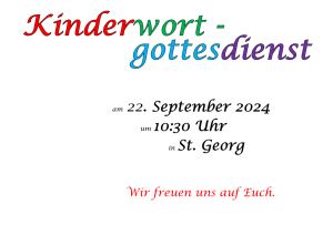 Kinderwortgottesdienst St. Georg