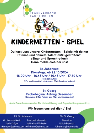 2024 Kindermetten Aufruf Plakat Teaser
