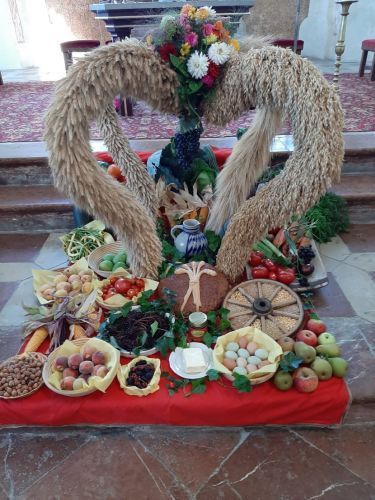 Erntedankkrone in St. Lambert in Seeon