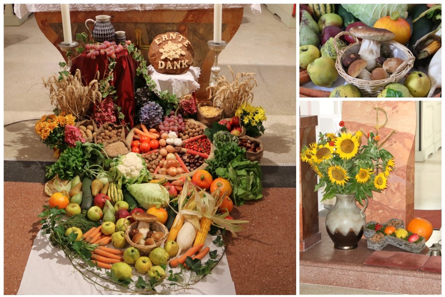 Collage Erntealtar