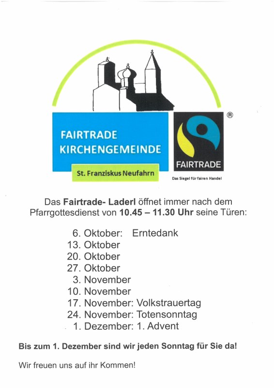 Öffnungszeiten Fairtrade-Laderl