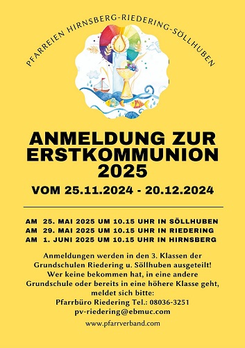 Plakat Anmeldung