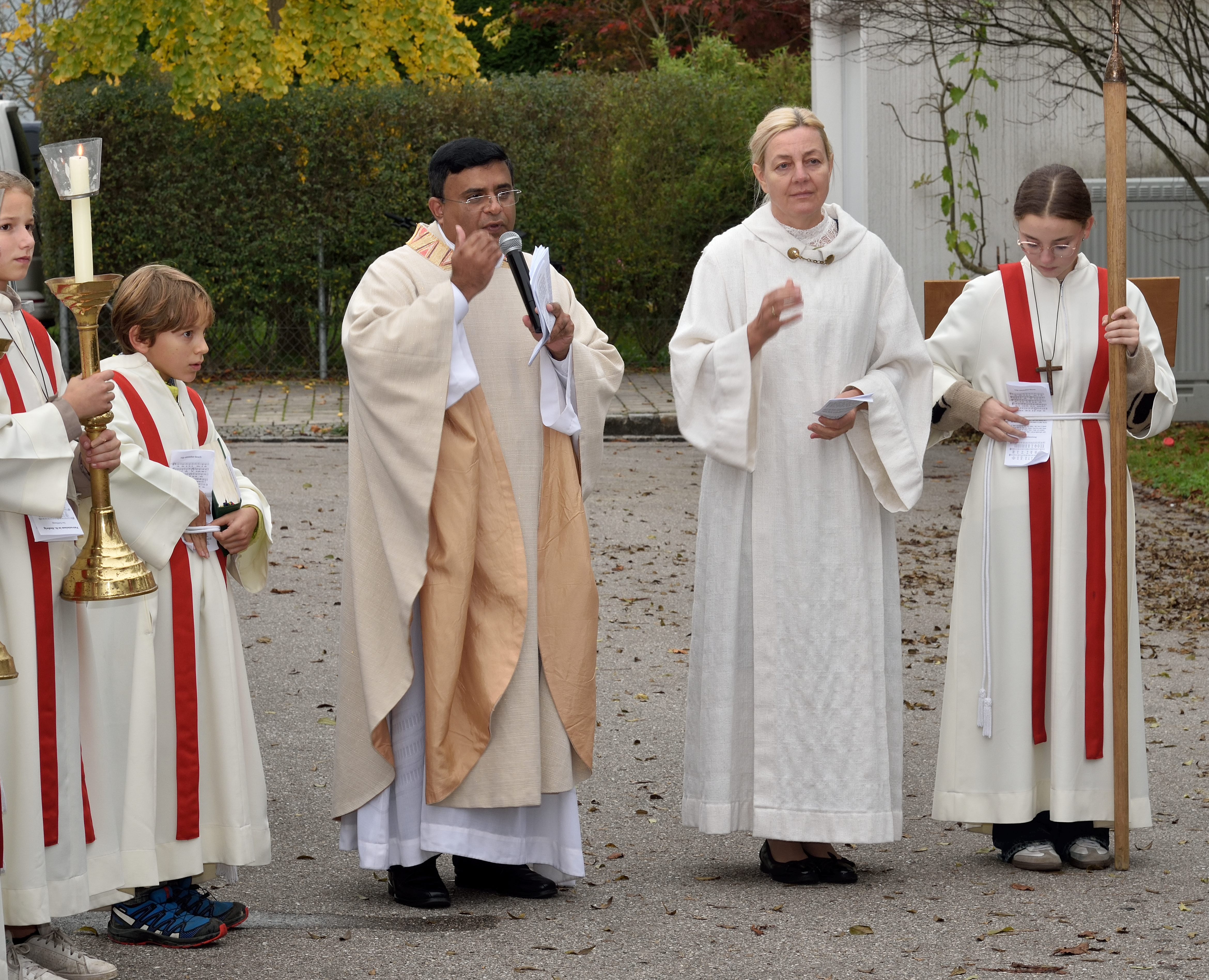 Hedwigsfest 2024_P. Shibu verkündet das Evangelium