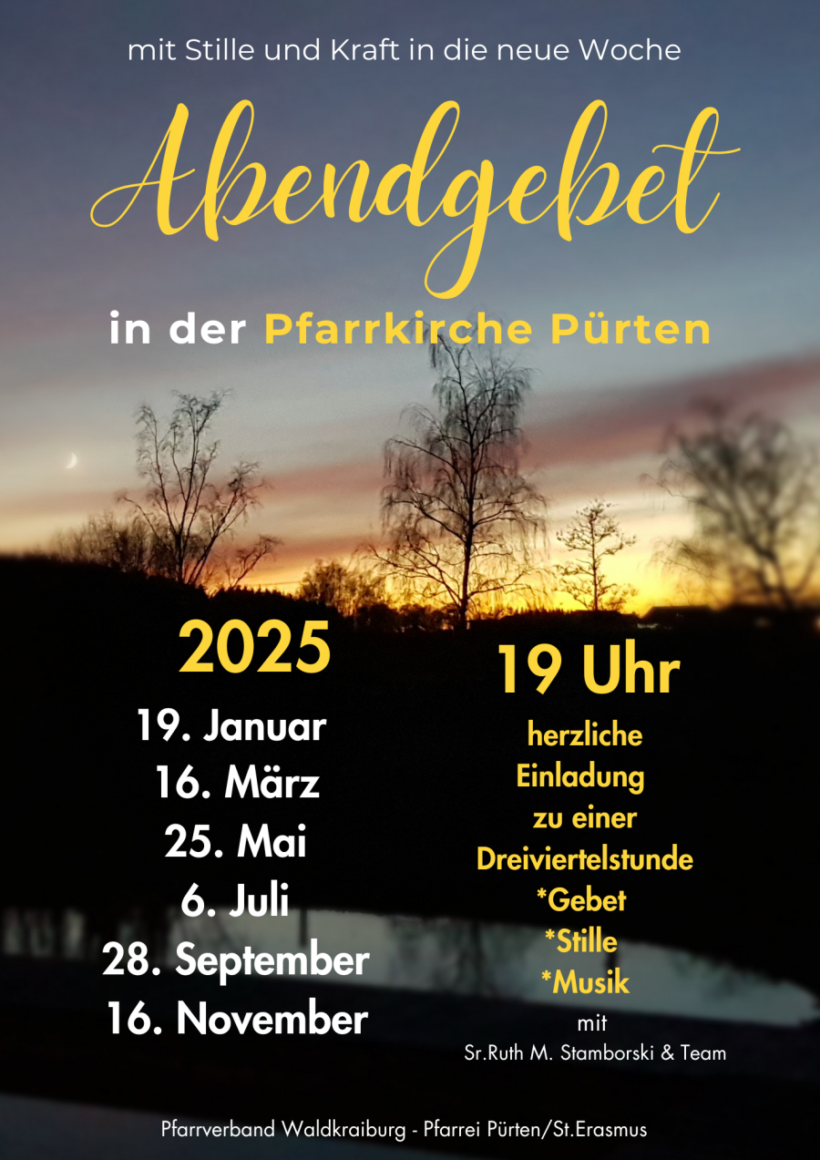 Abendgebet Pürten 2025