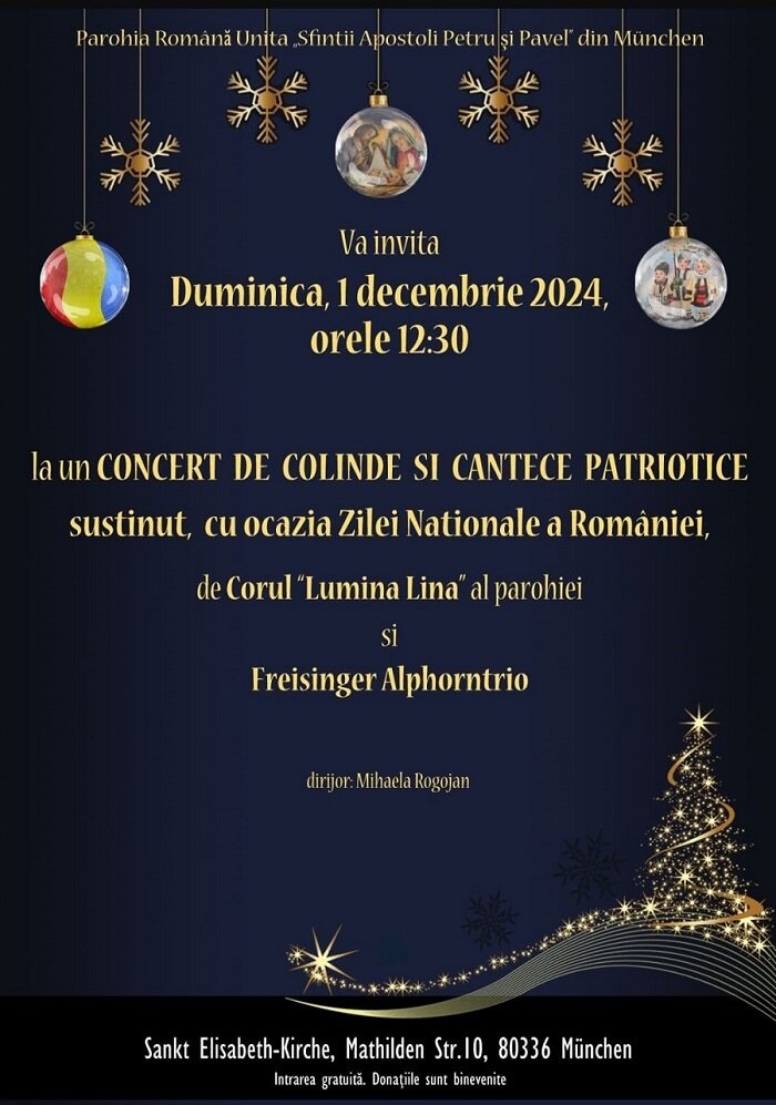 Afis concert 1.12.2024