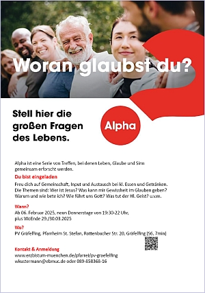 Plakat Woran glaubst du?