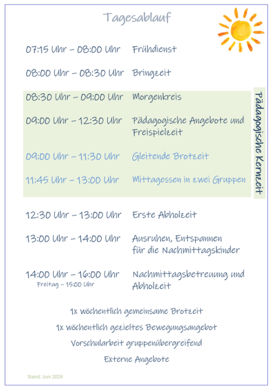 Tagesablauf
