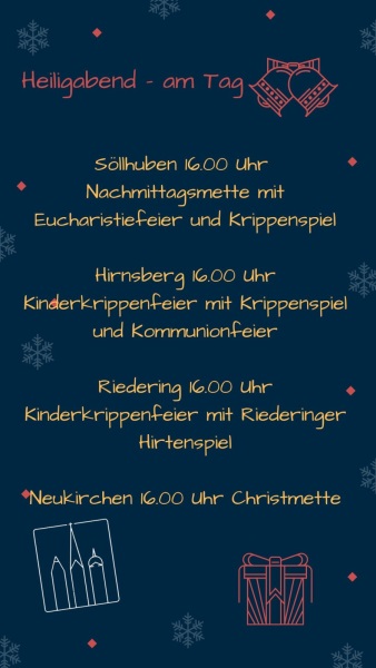 Heiligabend am Tag
