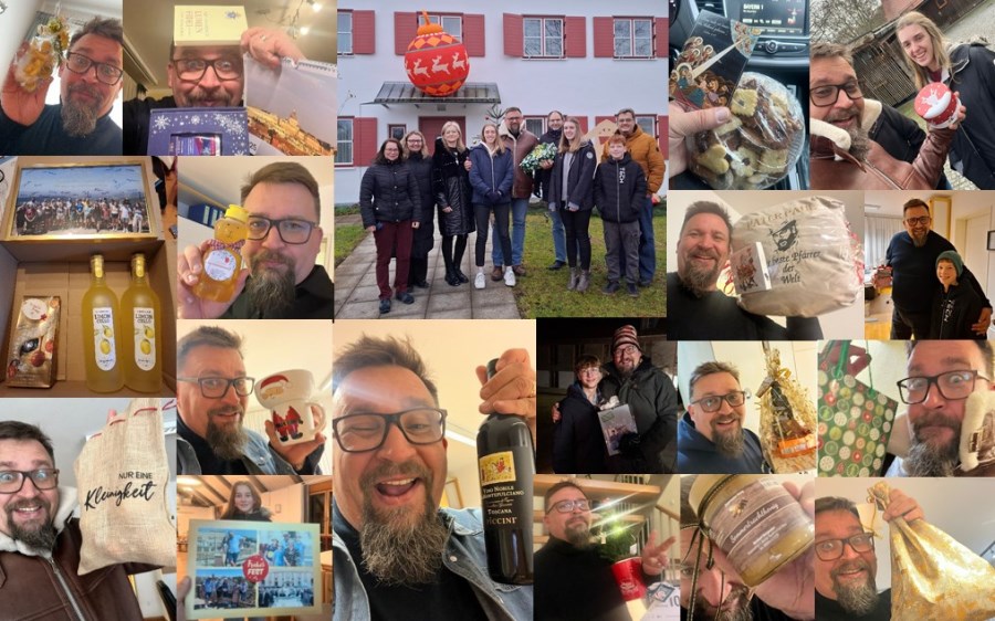 Fotocollage Adventskalender