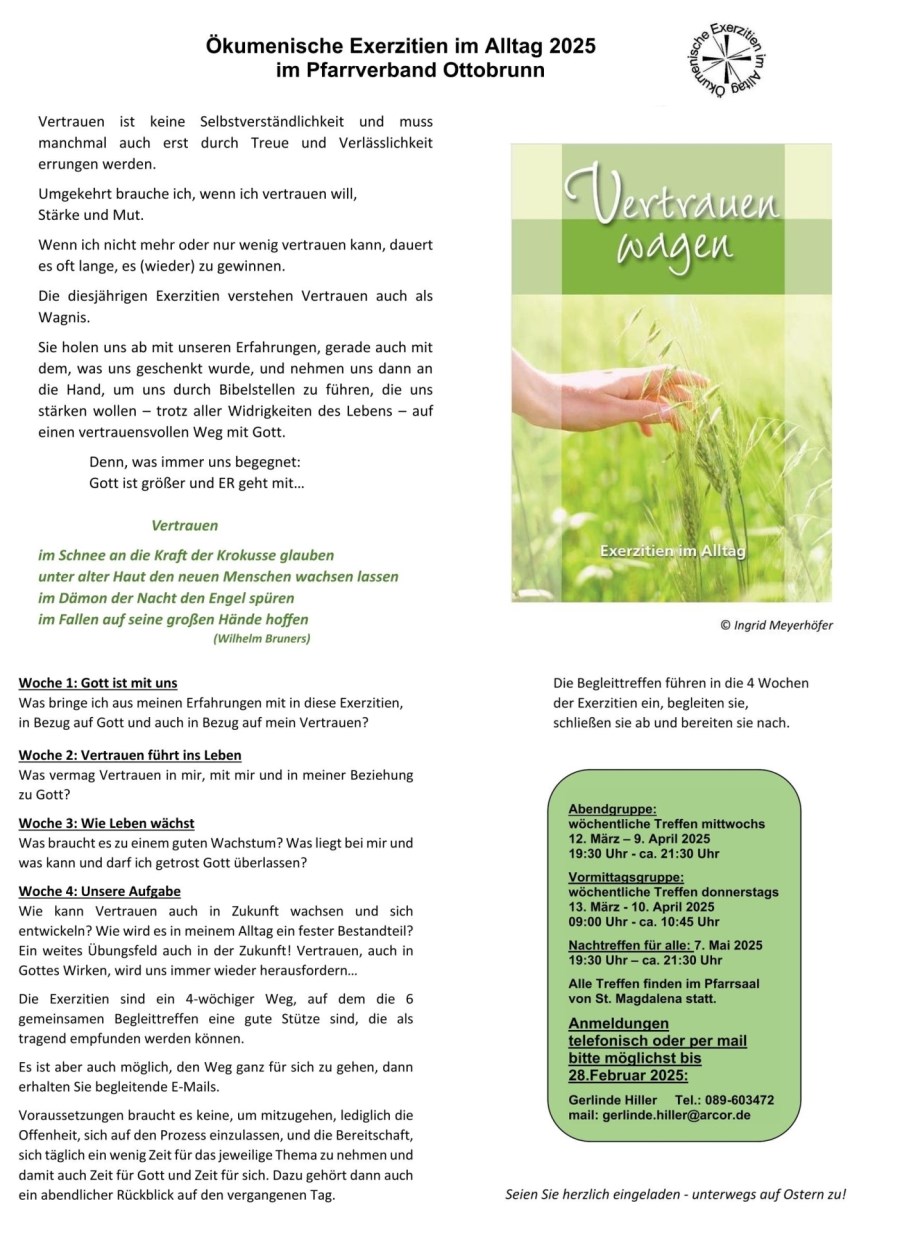 Exerzitien im Alltag 2025