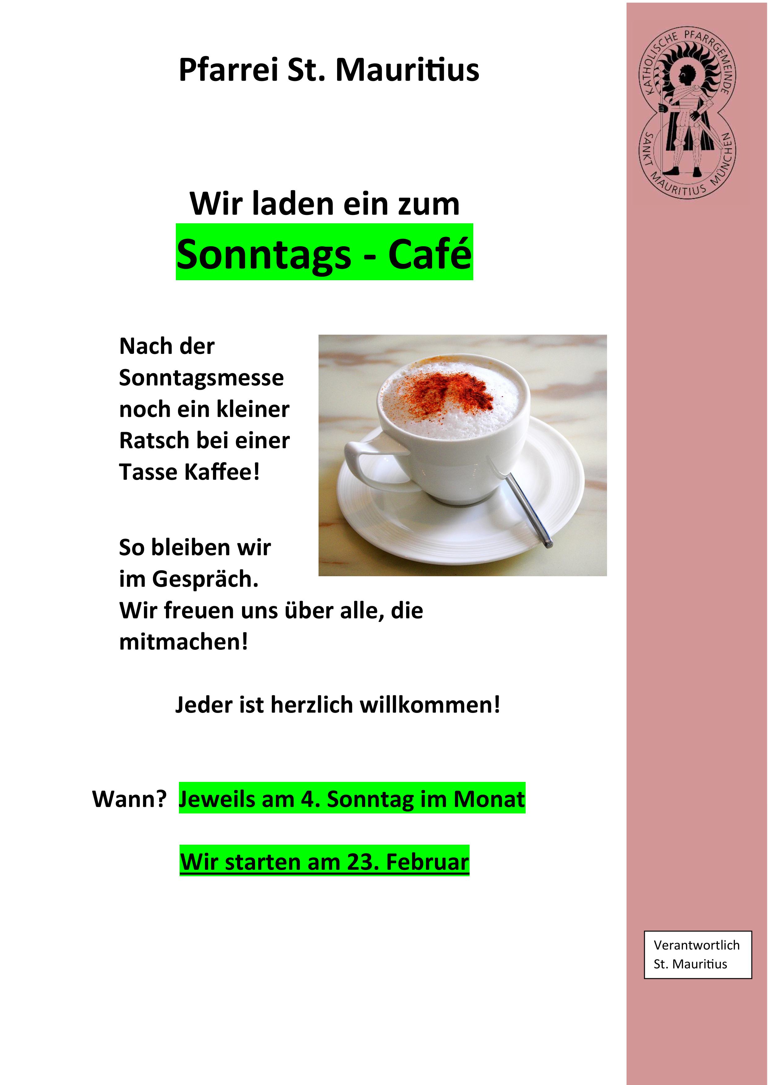 Plakat Sonntagscafé