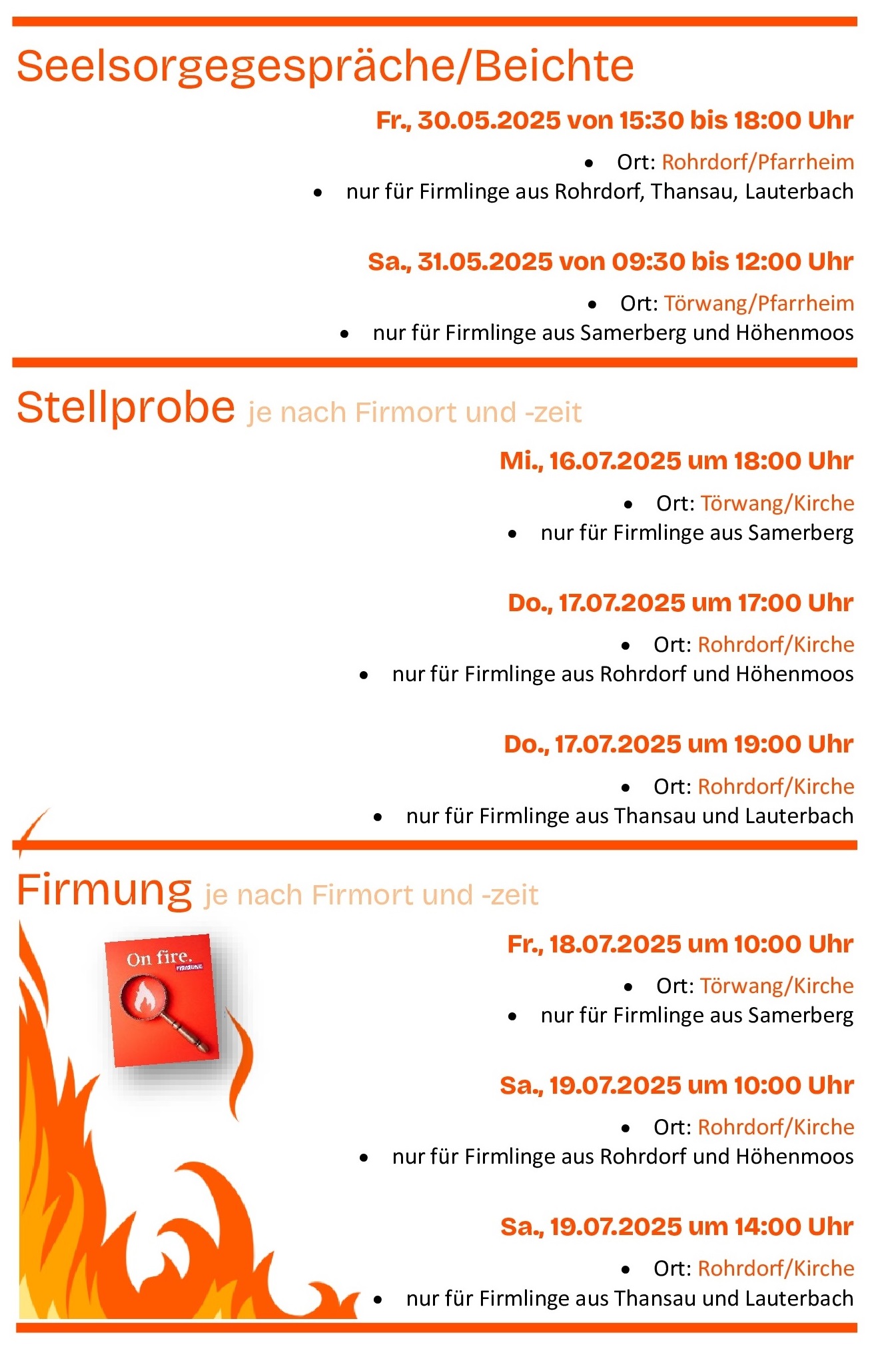 Firmung 2025 Termine 2b