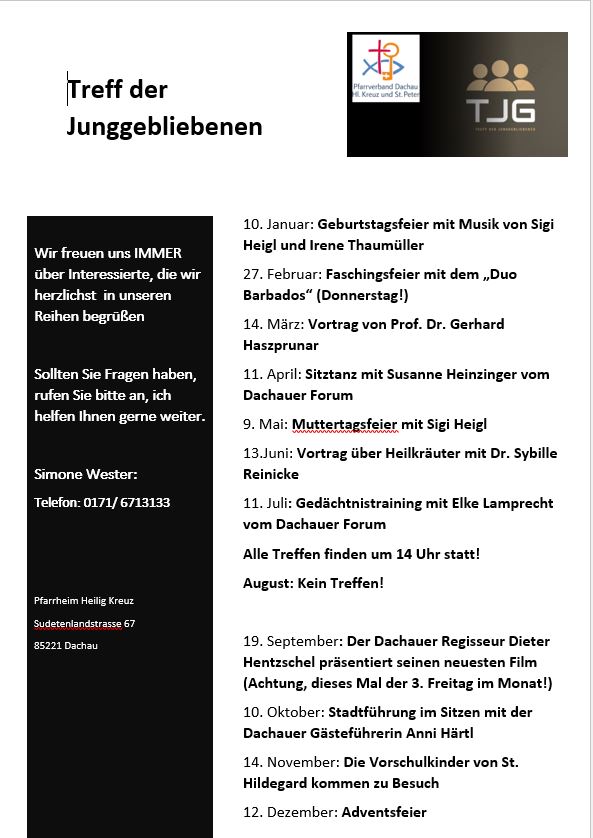 Jahresprogramm 2025