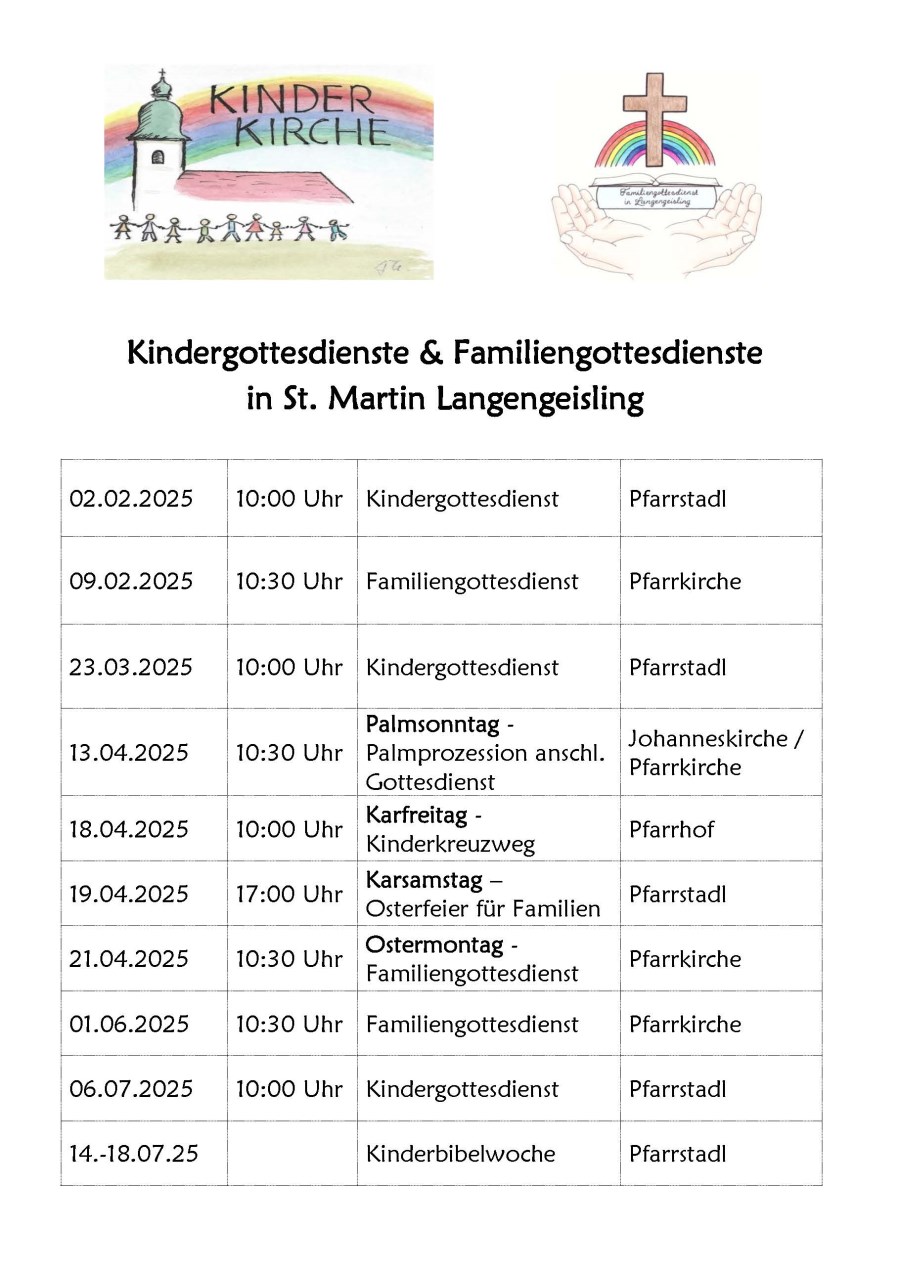 Termine KiGoDi und FaGoDi