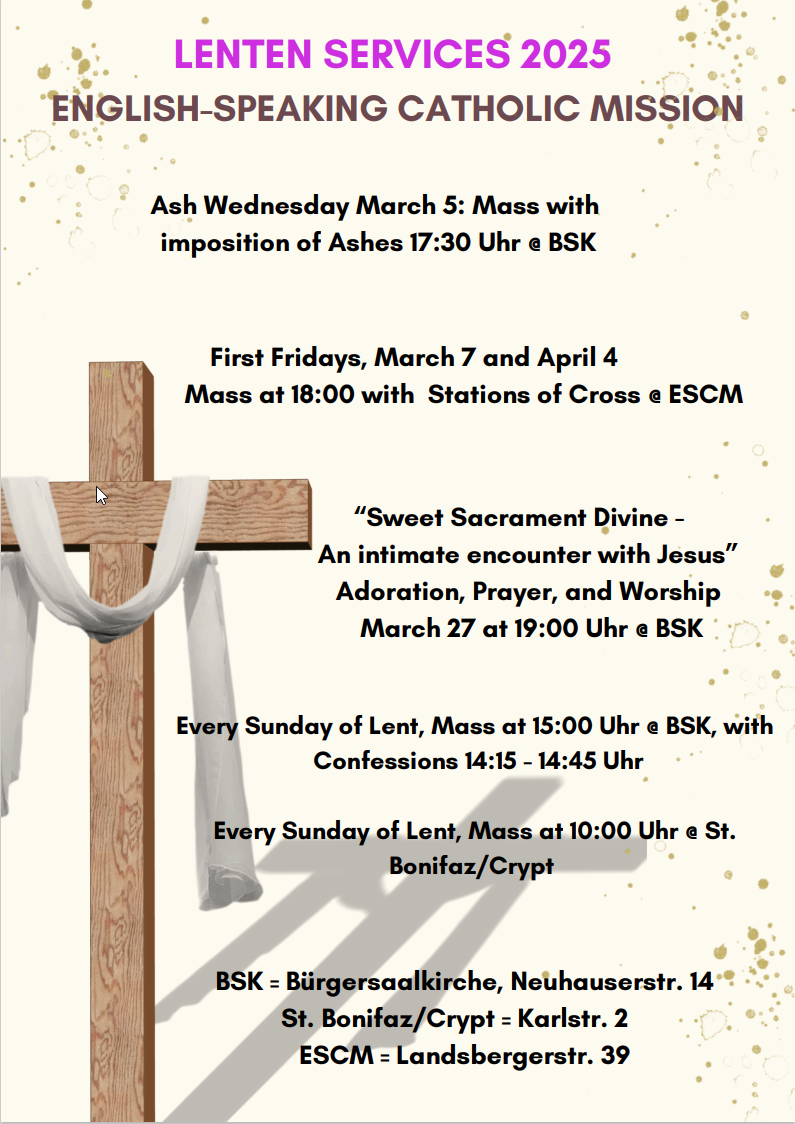 Overview of Lenten Services 2025