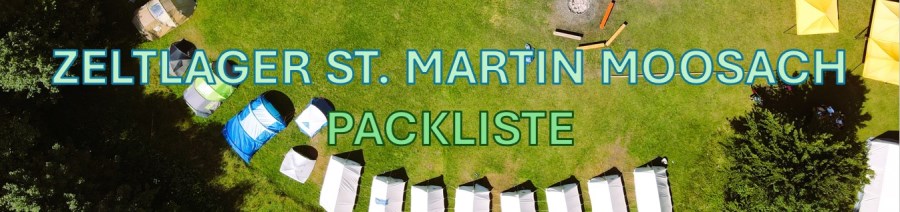Banner Packliste