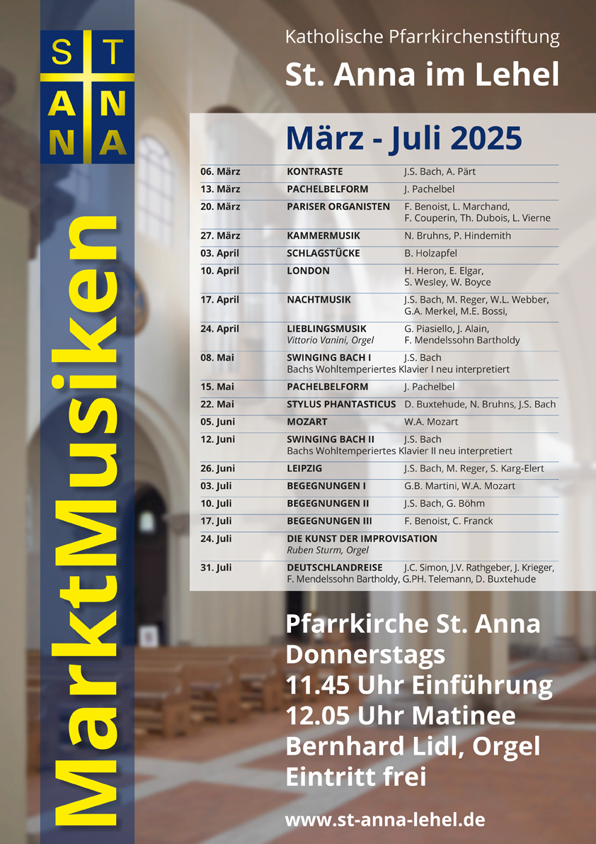 Marktmusiken März bis Juli
