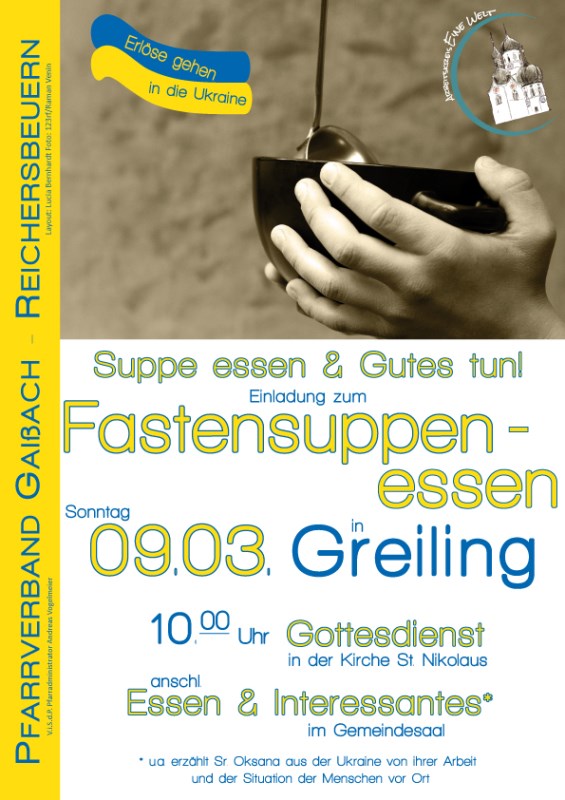 Einladung zum Fastensuppenessen