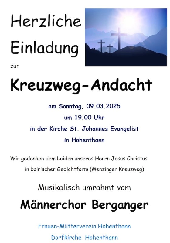 Boarischer Kreuzweg 2025