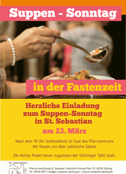 Plakat Suppen Sonntag 2025