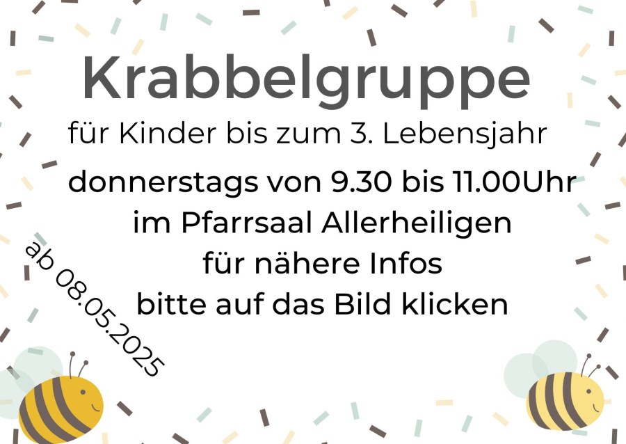 Krabbelgruppe ab Mai 2025