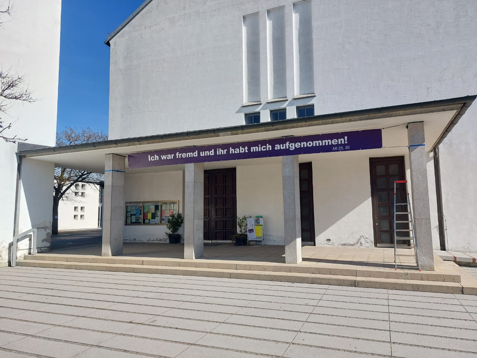 Fastenzeit Banner Ich war fremd
